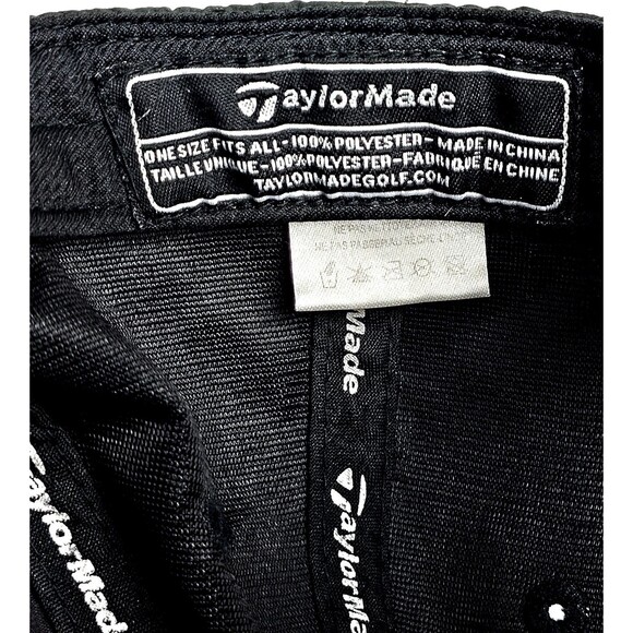 Taylor Made NBC Golf Hat Peacock Logo Cap Adjustable Hook Loop Black Unused EXC! - Picture 10 of 11